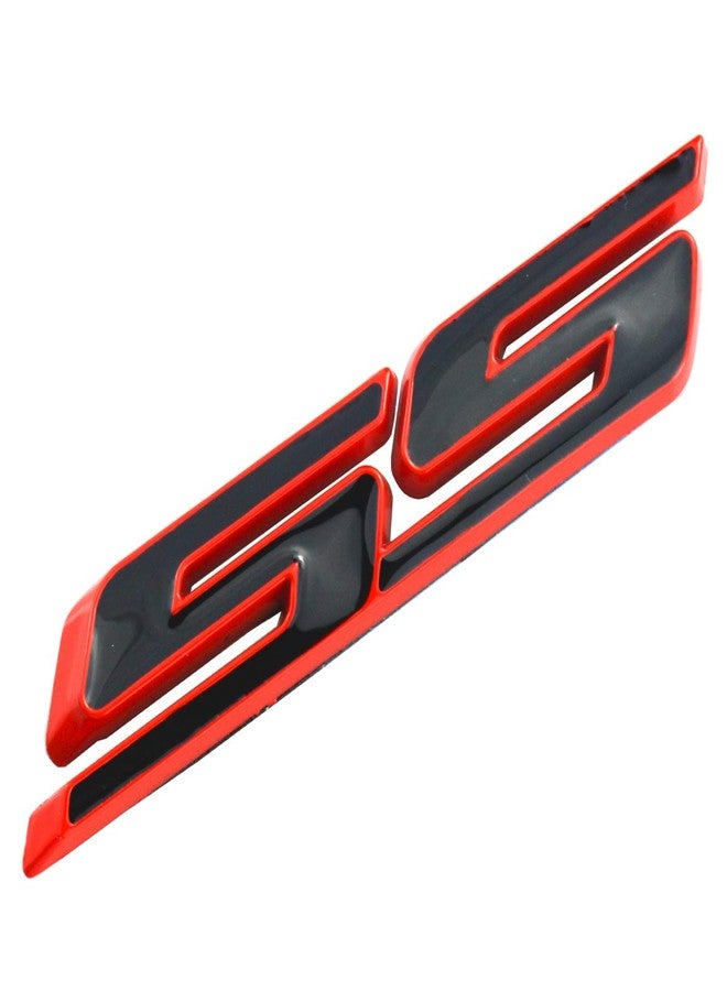 Aimoll 2pcs SS Emblems ABS Sticker 3D Logo Replacement for Impala Cobalt Camaro 2010 2011 2012 2013 2014 2015 2016 2017. (Red/Black) - Image 2